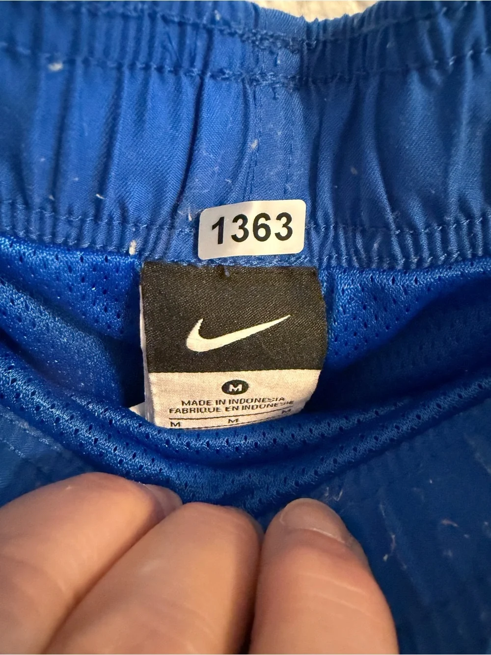 Nike Men’s Royal Blue Swim Trunks with Neon Green Accents